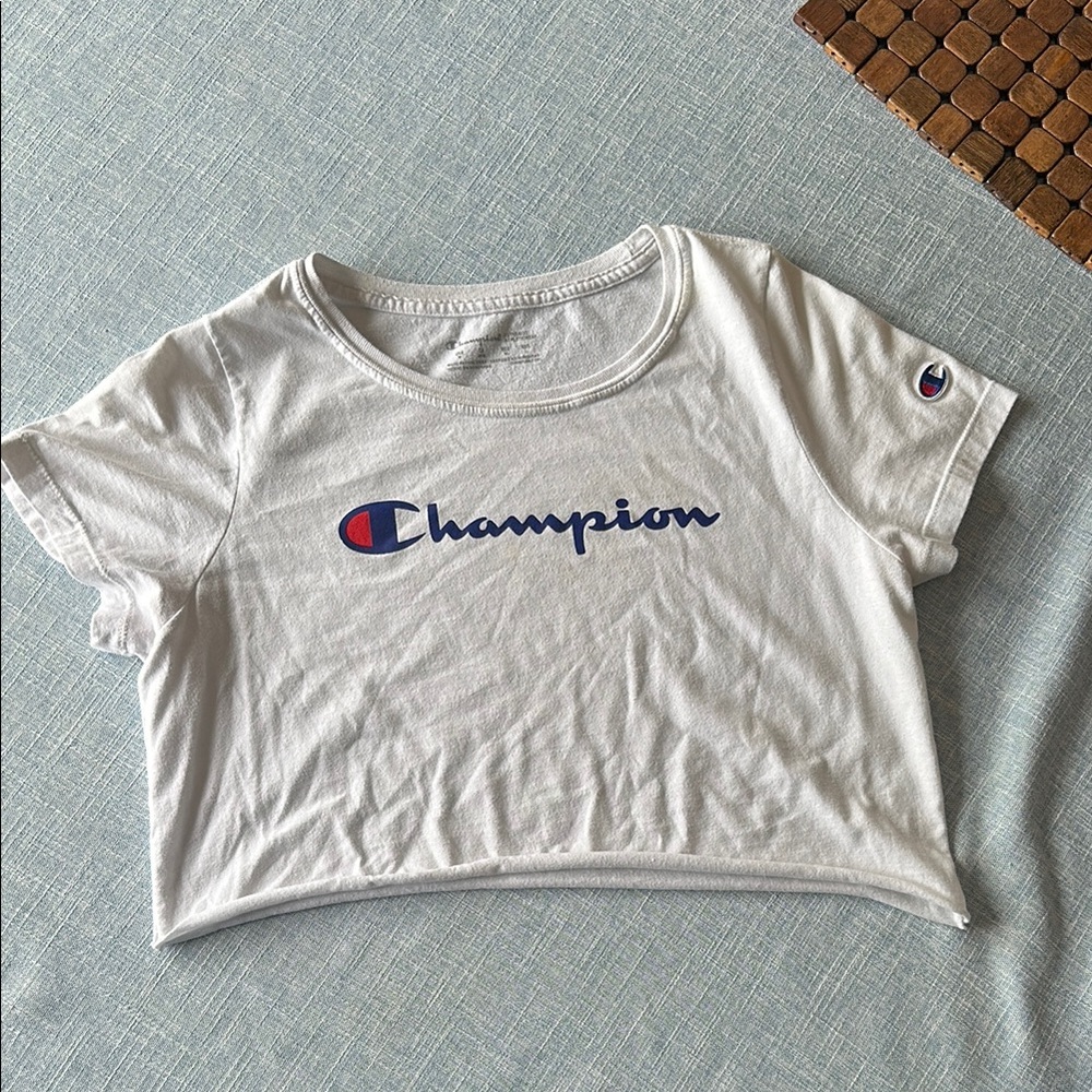 Champion White Cutoff tshirt